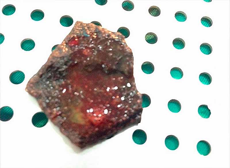 Fotografía de un cuerpo extraño/piedra