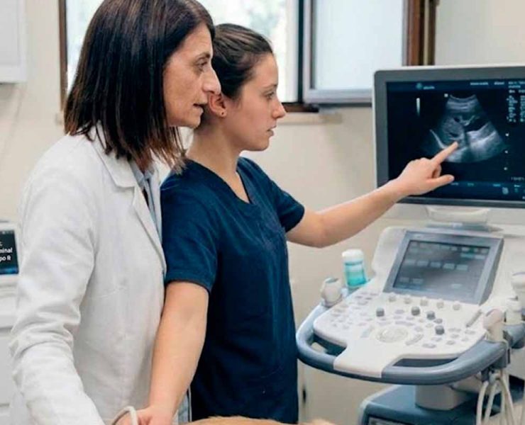 Imagen ecografía abdominal tipo b