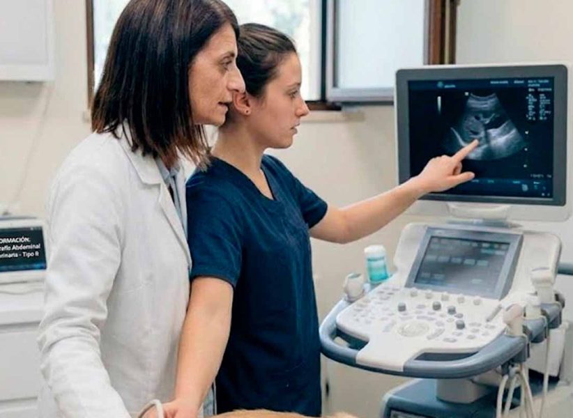 Imagen ecografía abdominal tipo b